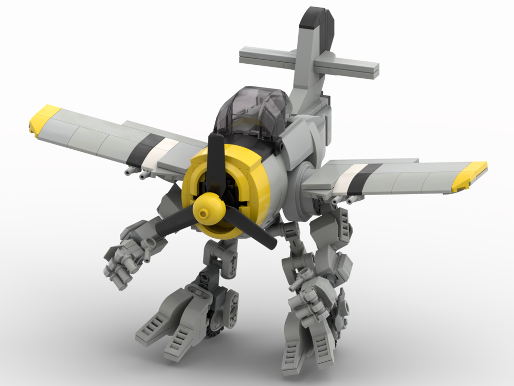 Lego P-51Q Mustangroid_Chibi Mustang Walker