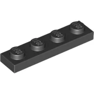 Plate 1 x 4 / Black