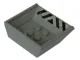Vehicle, Tipper Bed Small with Black and Silver Danger Stripes Pattern (Sticker) - Set 8191