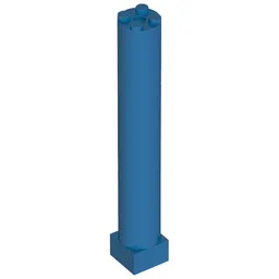 Support 2 x 2 x 11 Solid Pillar / Blue