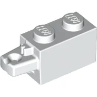 Hinge Brick 1 x 2 Locking with 1 Finger Horizontal End / White