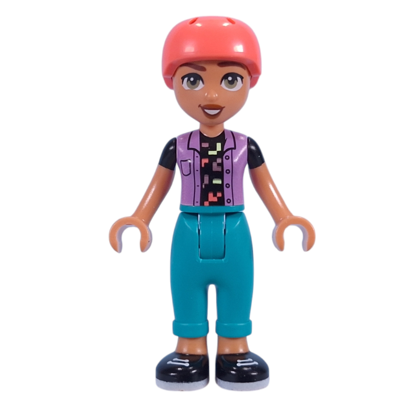Lego Nova - Lavender Top, Dark Turquoise Pants, Helmet