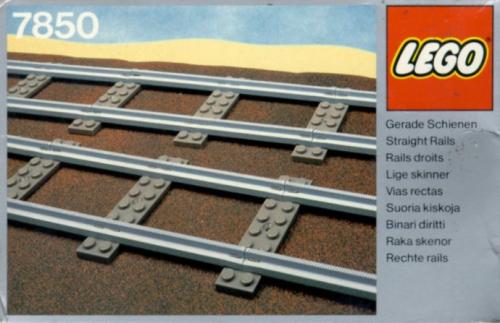 Lego 8 Straight Rails Gray 4.5v