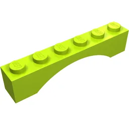Brick Arch 1 x 6 / Lime