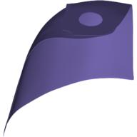 Lego Neckwear Cape, Standard [Traditional Starched Fabric] / Medium Violet
