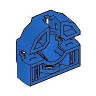 Technic Pin Connector Block 3 x 3 x 1 / Blue