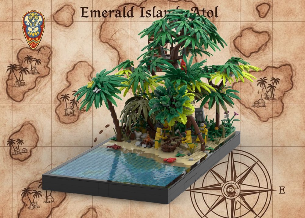 Lego 🌴 CANOE MAKERS CAMP - Native Village Workshop
