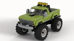 1979 Ford F250 Monster Truck in Lime Green
