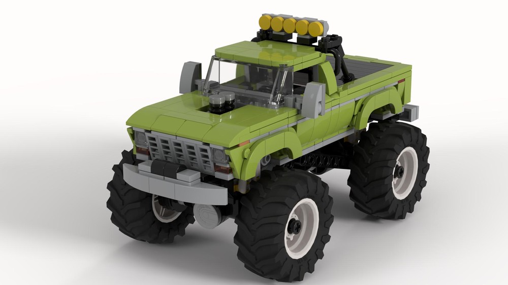 Lego 1979 Ford F250 Monster Truck in Lime Green