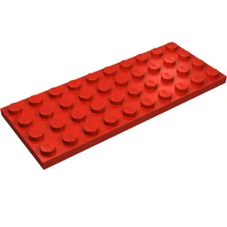 Plate 4 x 10 / Red