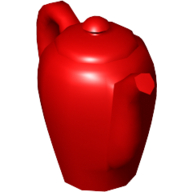 Lego Belville / Scala, Equipment Teapot / Red