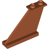 Lego Wing, Tail 4 x 1 x 3 / Dark Orange