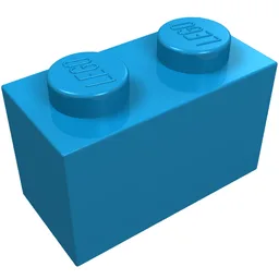 Brick 1 x 2 / Dark Azure