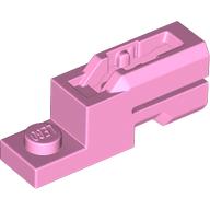 Lego Launcher, Plate Special 1 x 2 with Mini Blaster Square / Bright Pink