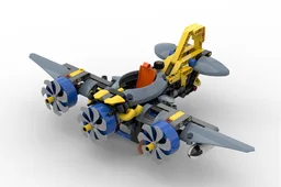 42201 Trimotor Propeller Plane