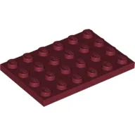 Plate 4 x 6 / Dark Red