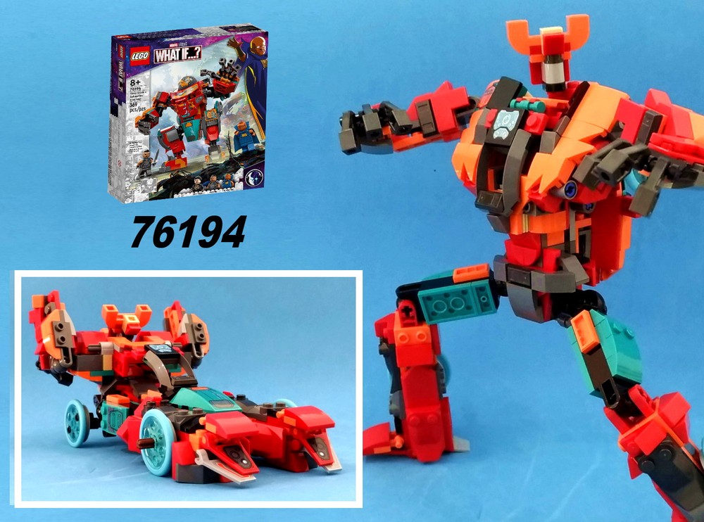 Lego Transformer Speedster from LEGO Marvel What-if 76194: Tony Stark's Sakaarian Iron Man
