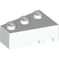 Brick Wedged, Angled 3 x 2 Left / White