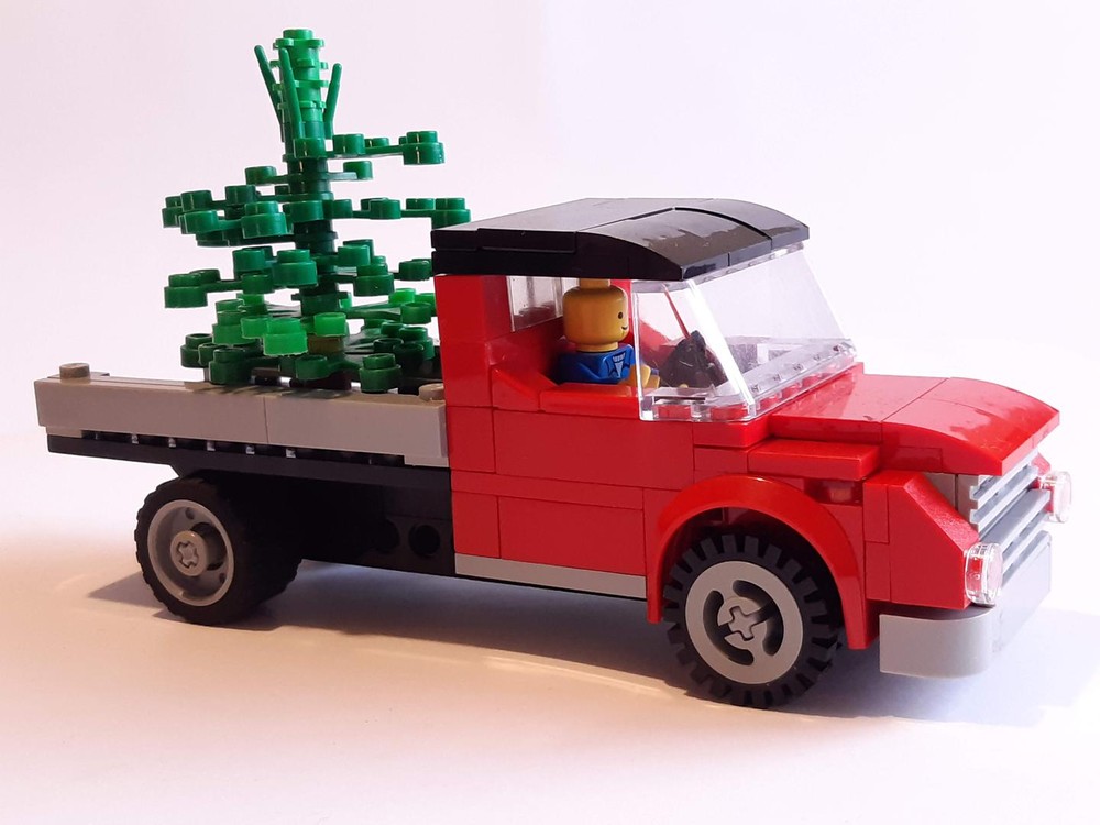 Lego red truck