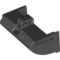Technic Digger Bucket 5 x 7 x 4 1/2 Clamshell with Pin Hole and Axle Hole / Black