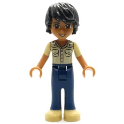 Matthew - Tan Shirt, Dark Blue Trousers