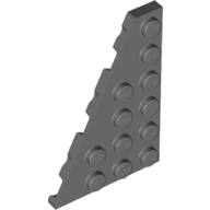 Lego Wedge Plate 6 x 4 Left / Dark Bluish Gray