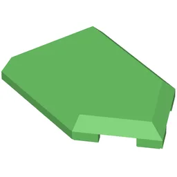 Tile Special 2 x 3 Pentagonal / Bright Green
