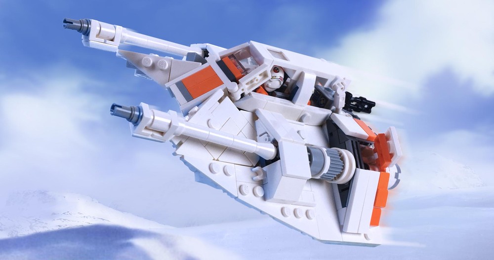Lego 2bricks Ultimate Minifig-scale Snow Speeder!