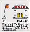 Shell Station Brick and Sign, 6 Named Beams