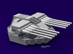 Octuple Barbette Turbolaser
