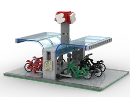 Modular bike rental station