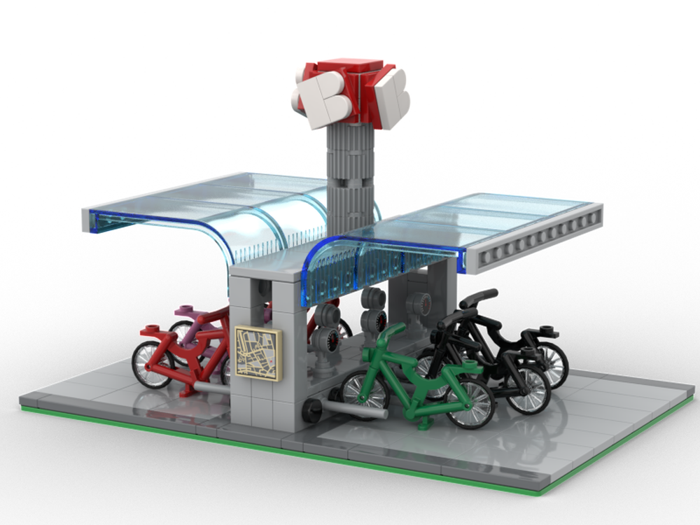 Lego Modular bike rental station