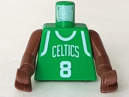 Torso NBA Boston Celtics #8 (Green Jersey) Pattern / Brown NBA Arms