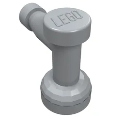 Tap 1 x 1 without Hole in Spout / Light Bluish Gray