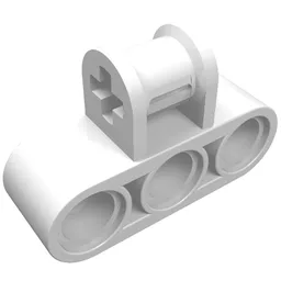 Technic Axle and Pin Connector Perpendicular Triple / White