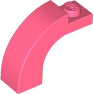 Lego Brick Arch 1 x 3 x 2 Curved Top / Coral