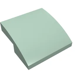 Brick Curved 2 x 2 x 2/3 / Sand Green