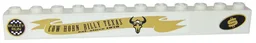 Brick 1 x 12 with 'BULLET RUN', Dollar Sign and 'COW HORN BILLY TEXAS' Pattern Model Right (Stickers) - Set 8147