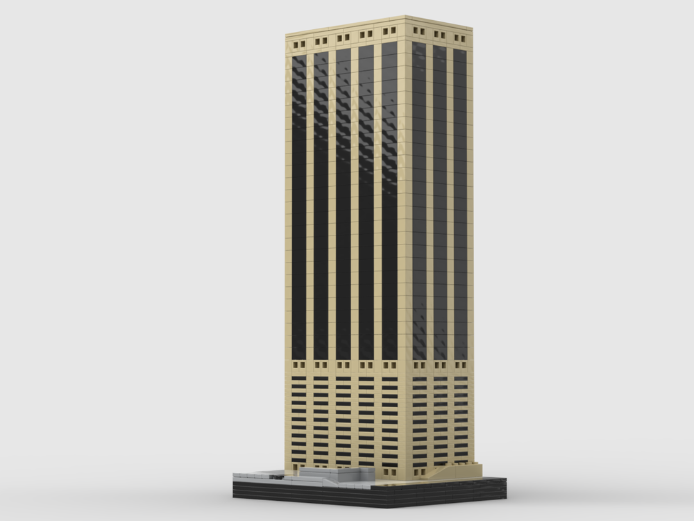 Lego 55 Water Street at 1/650th Scale