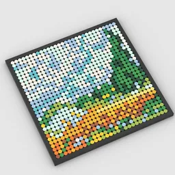 MOSAIC-003-Wheat Field with Cypresses