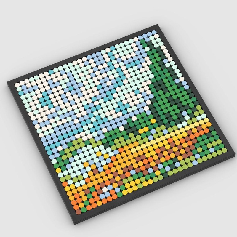 Lego MOSAIC-003-Wheat Field with Cypresses