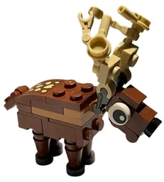 Deer / Stag / Reindeer with Sticker - Brick Built