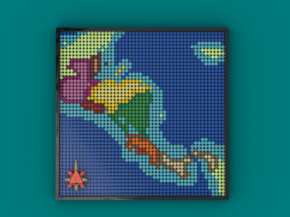 Lego Central America Map