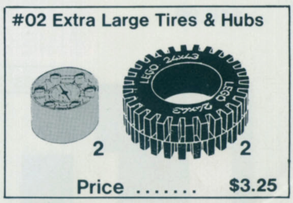 Lego Extra Large Tires & Hubs