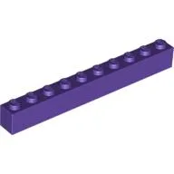 Brick 1 x 10 / Dark Purple