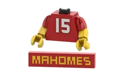 Up-Scaled LEGO Minifigure Torso - Kansas City Chiefs #15 Patrick Mahomes Bundle