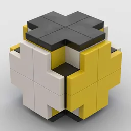 DICE 4x4 THREE COLORS CROSS