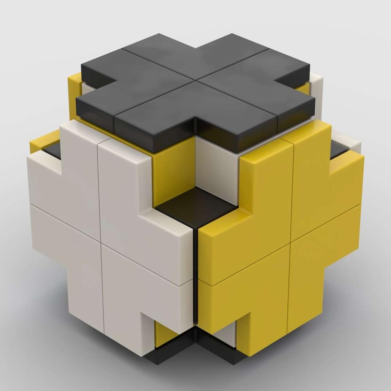 Lego DICE 4x4 THREE COLORS CROSS