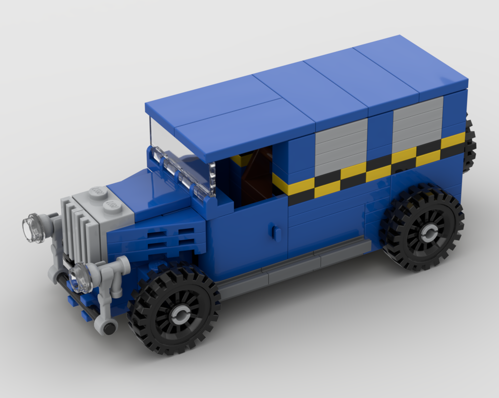 Lego MOC - the adventures of Tintin - mini vehicle - Taxi from Tintin in America
