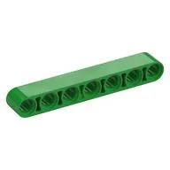 Technic Beam 1 x 7 Thick / Bright Green